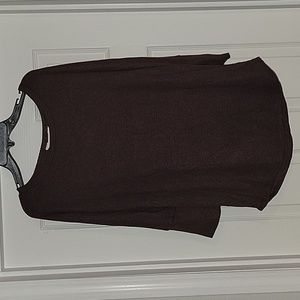 Market & Spruce Dark Brown Top